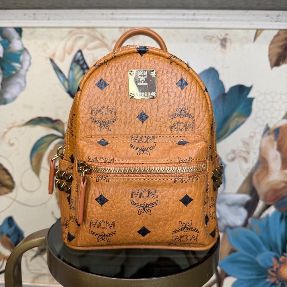 MCM Bebe Boo Cognac Backpack